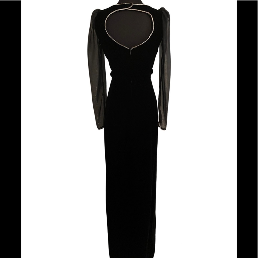 Vintage Custom made velvet gown